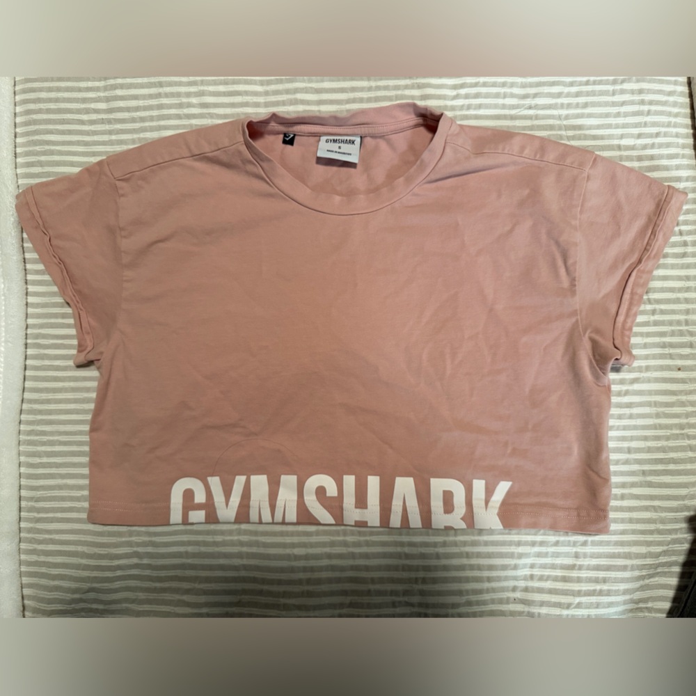 Gymshark Blush Tee with White Logo